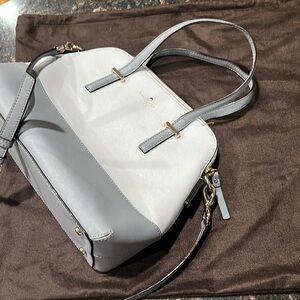 Kate Spade color blocked two tone satchel